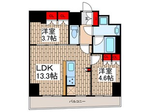 リージア浅草橋の物件間取画像